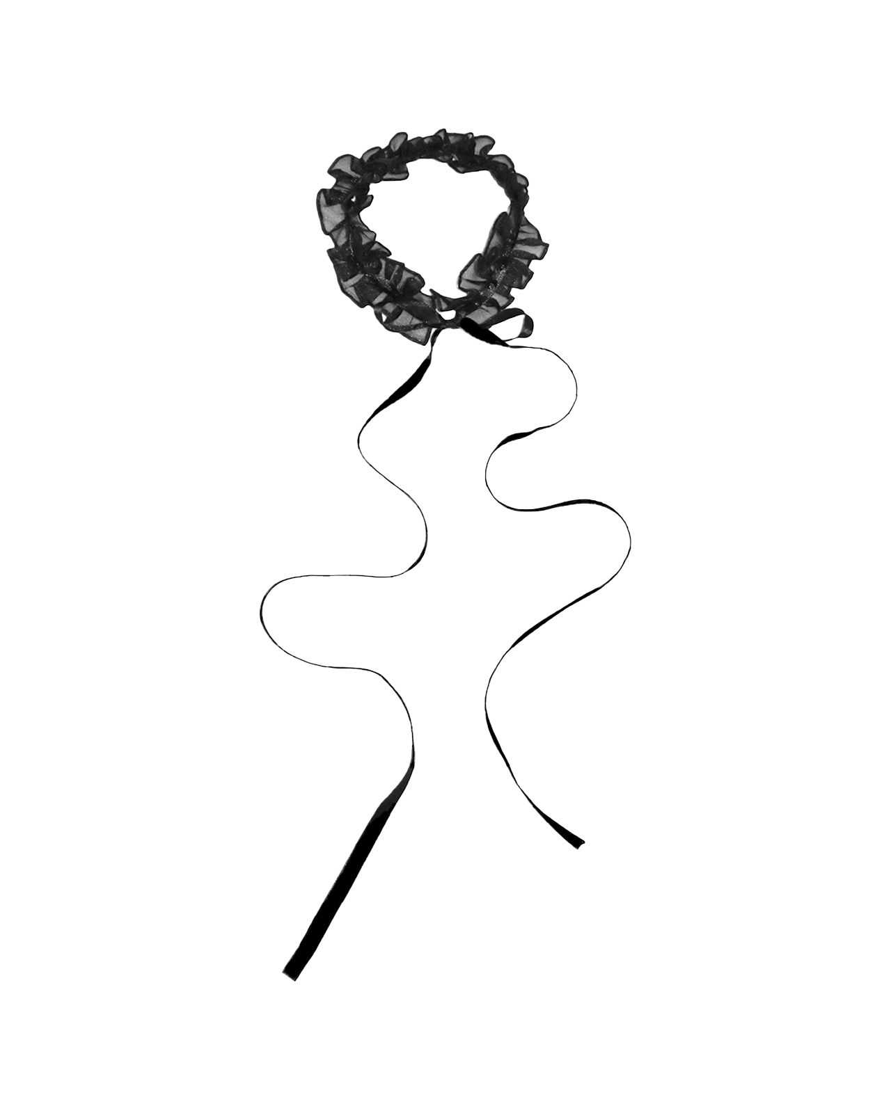 Ruffled Organza Necklace