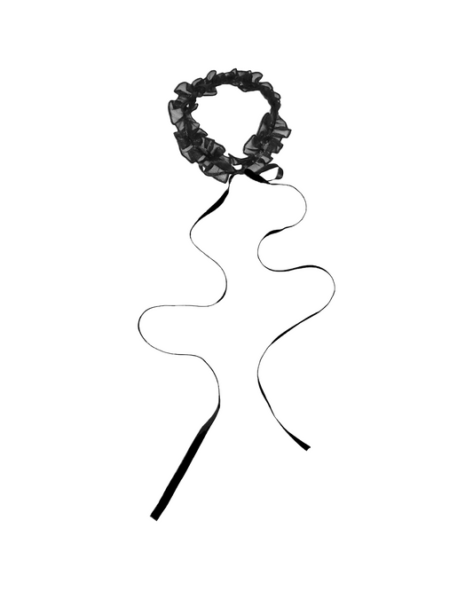 Ruffled Organza Necklace